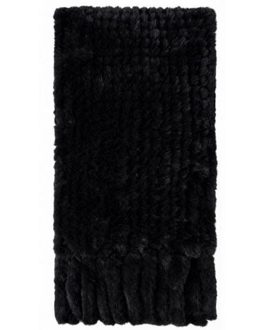 Pinko Black Polyester Scarf