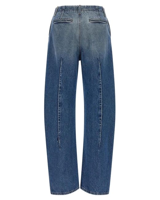 MM6 by Maison Margiela Blue Vertical Pinch Jeans