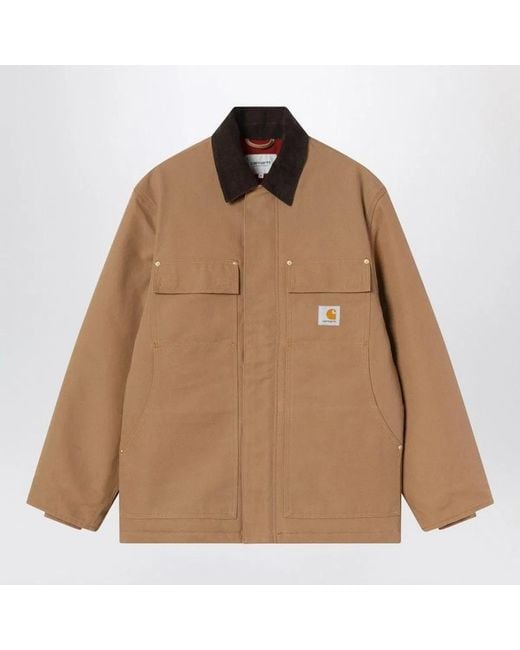 Carhartt Brown Og Arctic Coat Hamilton/Tobacco for men