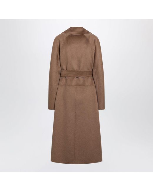 Max Mara Brown Max Mara S Camelcolored Wool And Cashmere Midi Coat