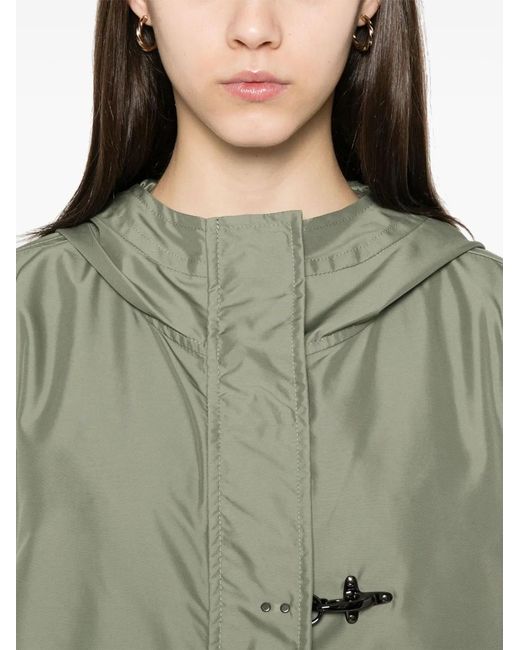 Fay Green Short Parka Coat