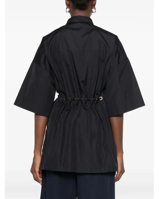 Max Mara Black Ancora Blouse