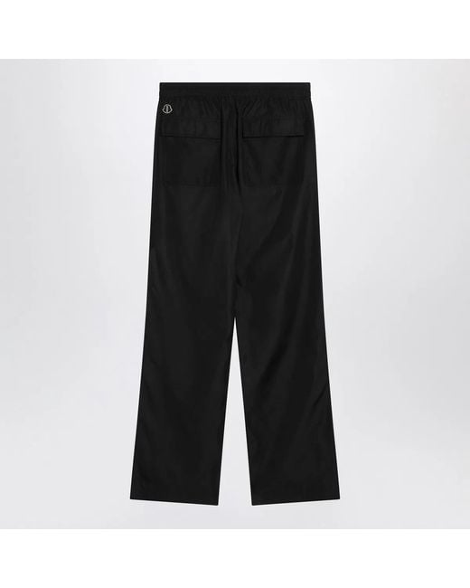 Moncler Black Drawstring Trousers for men