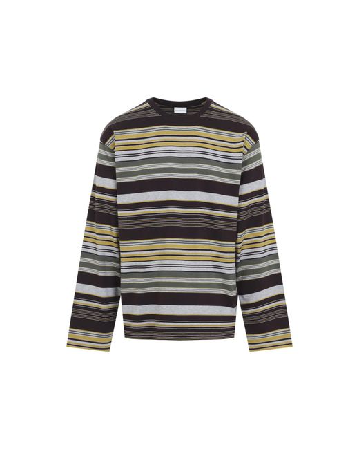 Dries Van Noten Black Burgundy Hember T-Shirt for men