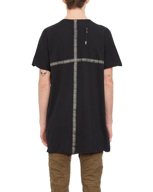 Boris Bidjan Saberi Black Cotton T-Shirt for men
