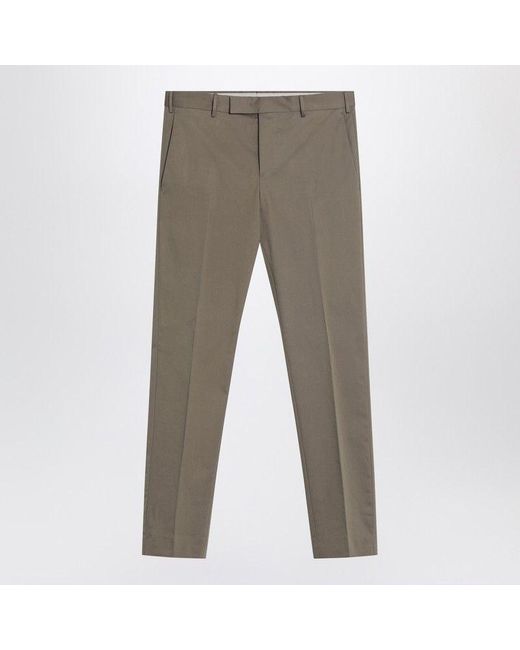 PT01 Gray Slim-Fit Military Trousers for men