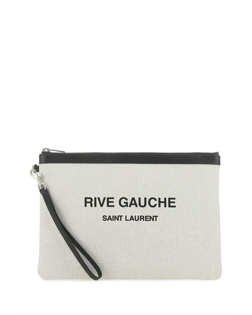 Saint Laurent White Clutch for men