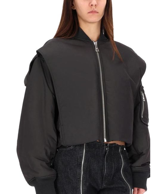 Jean Paul Gaultier Black The Hooded Bomber Jacket