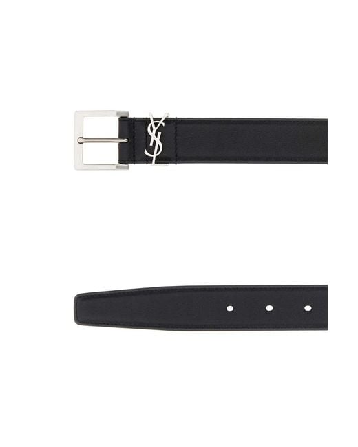 Saint Laurent Black Ysl Cintura for men