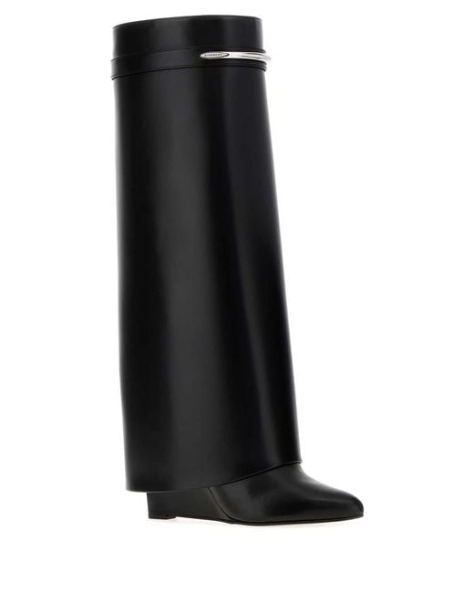 Givenchy Black Shark Pinch High Boots 90Mm