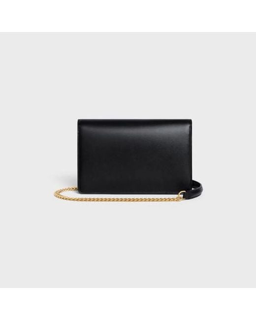 Céline Black Wallet On Chain Margo