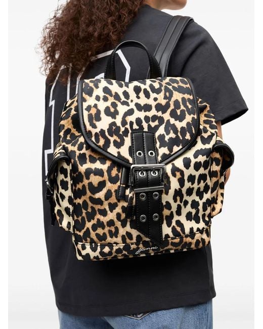 Ganni Black Bucky Small Backpack
