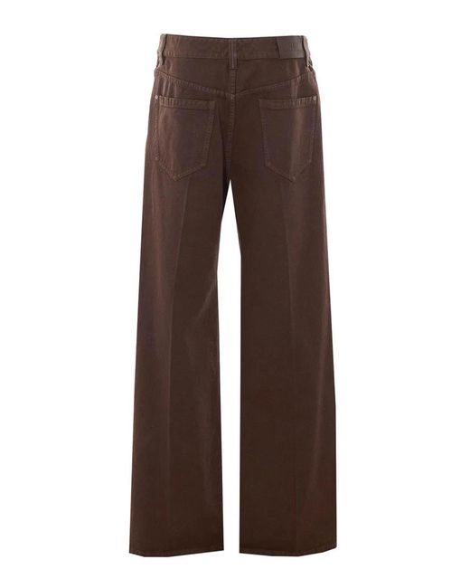 Brunello Cucinelli Brown Denim Pants