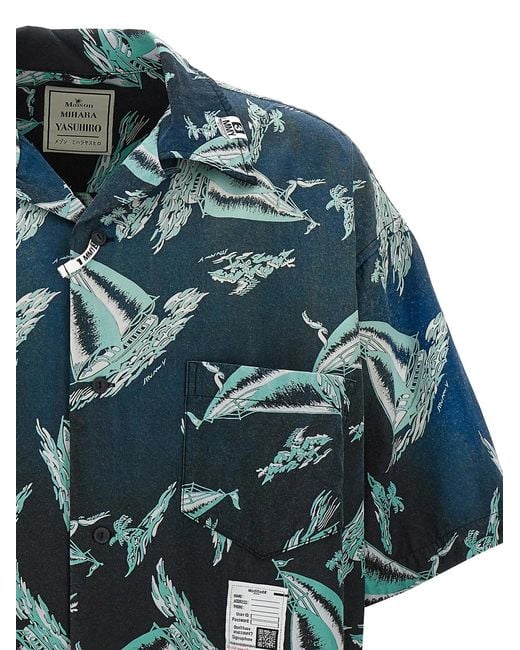 Maison Mihara Yasuhiro Blue Vintage Shirt for men