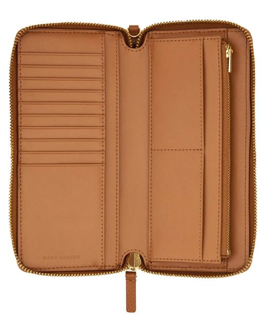 Marc Jacobs Brown Portafoglio Continental