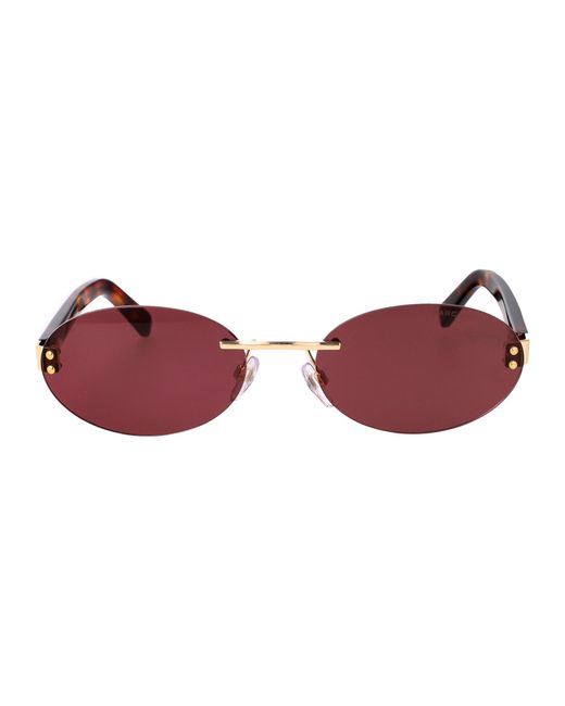 Marc Jacobs Red Metal Sunglasses