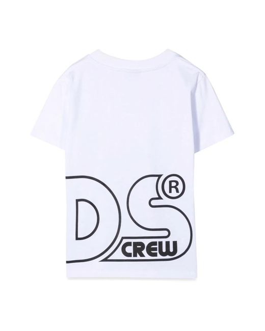 Gcds White Jersey T-Shirt Boy