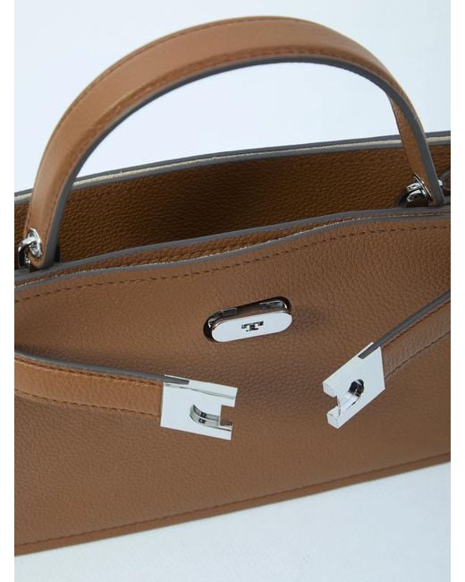 Tory Burch Brown Lee Radziwill Mini Bag