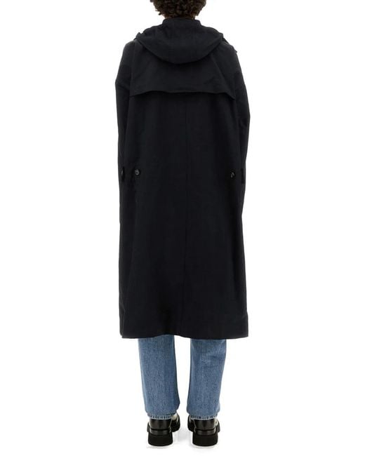 Bottega Veneta Black Nylon-Blend Trench Coat for men