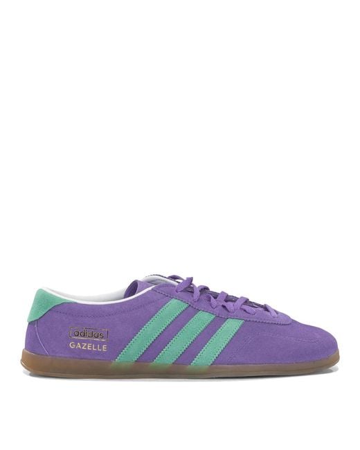 Adidas Originals Purple Gazelle Lo Pro Calf Suede Synthetic Leather Sneakers