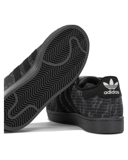 Adidas Originals Black "Superstar Ii" Low-Top Sneakers for men