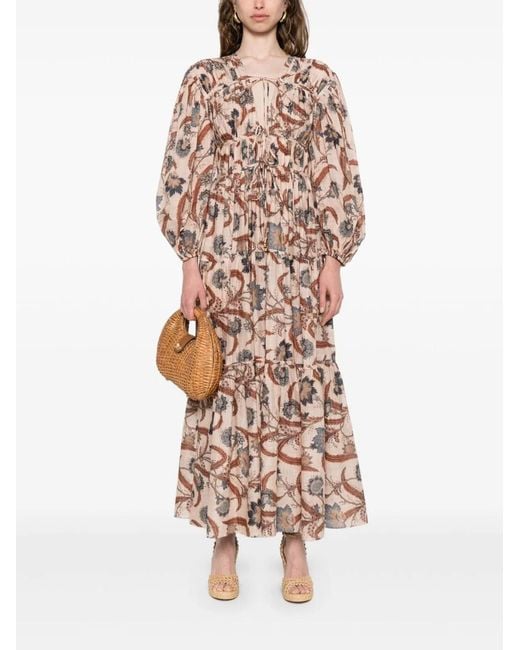 Zimmermann White Ascension Tie Billow Maxi