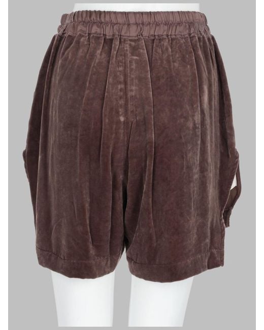 Rick Owens Brown Shorts