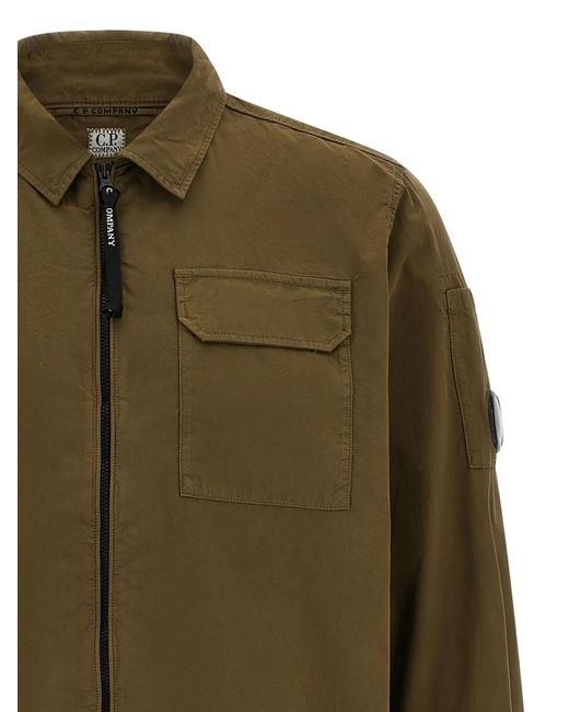 C P Company Green C.P.Company Organic Cotton Overshirt for men