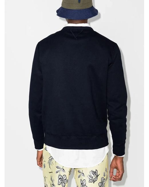 Polo Ralph Lauren Blue Cotton-Blend Crewneck Sweatshirt for men