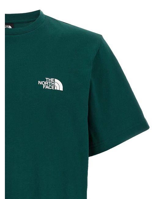 The North Face Green 'Simple Dome' T-Shirt for men