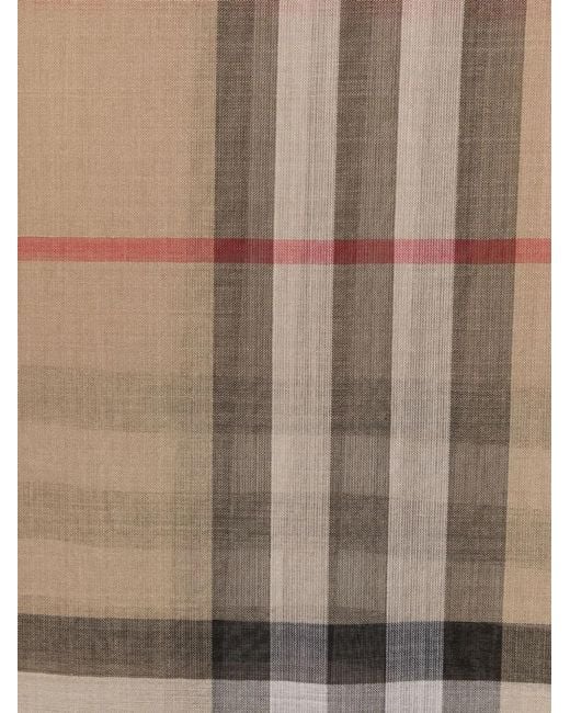 Burberry Natural 220X70 Gnt Chk Scarve