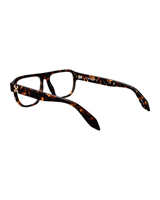 Off-White c/o Virgil Abloh Black Shiny Dark Havana Acetate Glasses