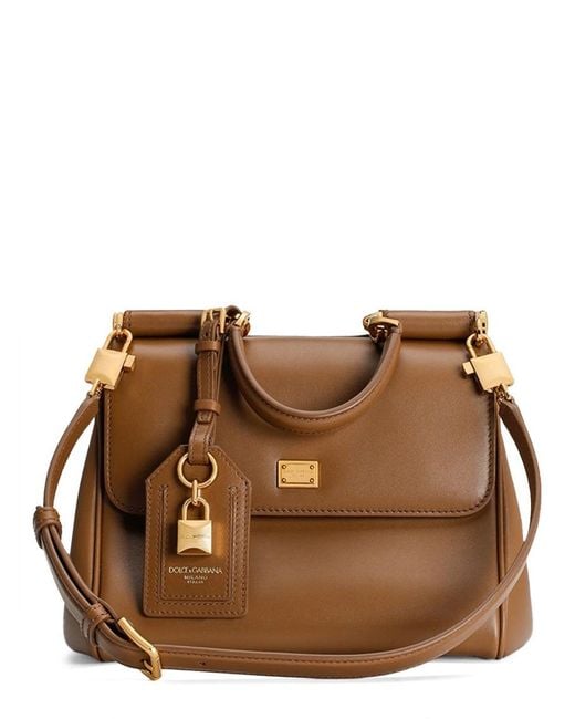 Dolce & Gabbana Brown Buff Shoulder Bag