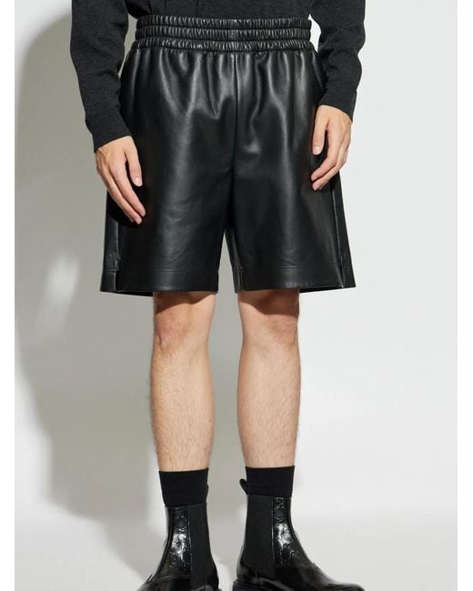 Gucci Black Lambskin Shorts for men