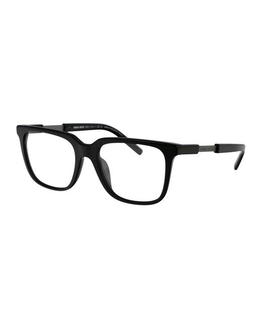 Giorgio Armani Black Acetate Optical Glasses for men
