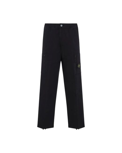 Stone Island Black 3100015 Organic Cotton Ripstop for men