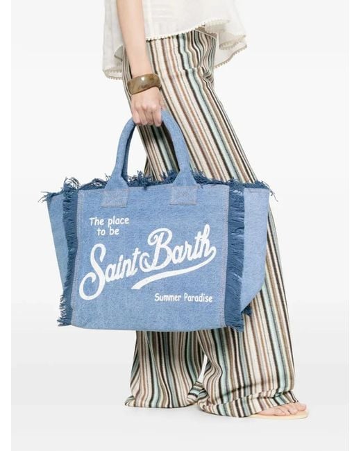 Mc2 Saint Barth Blue "Vanity" Tote Bag