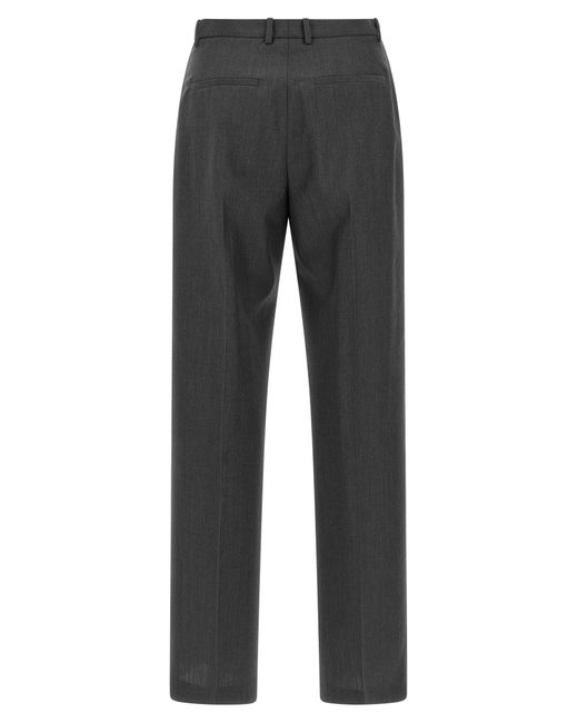 Jil Sander Gray Wool Dress Pants
