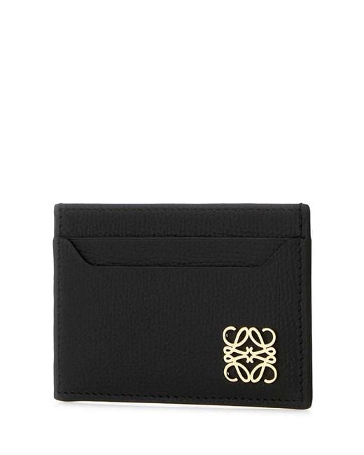 Loewe Black Anagram Plain Cardholder