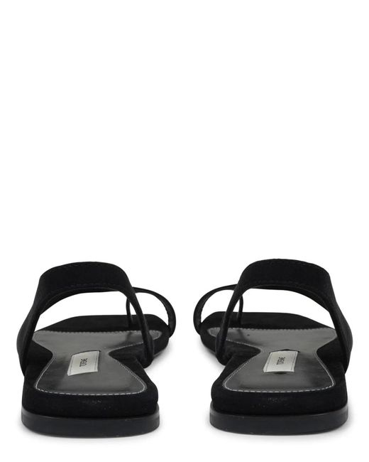 Totême Black Suede Sandal