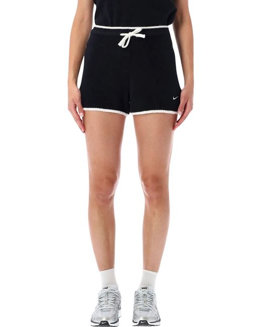 Nike Black Sportswear Chill Knit Shorts