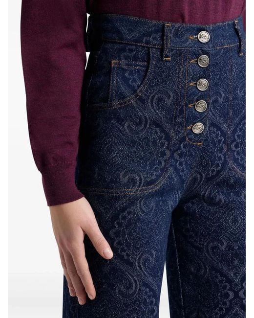 Etro Blue Flared Jeans