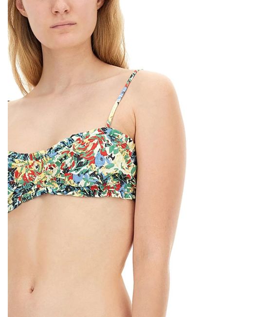 Ganni Blue Top Bikini