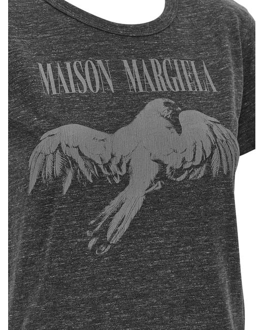 Maison Margiela Black Graphic Print T-Shirt