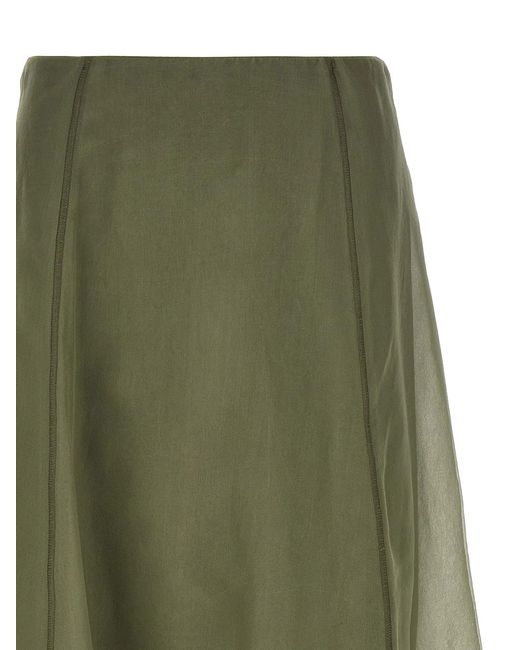 Brunello Cucinelli Green 'Circle' Skirt