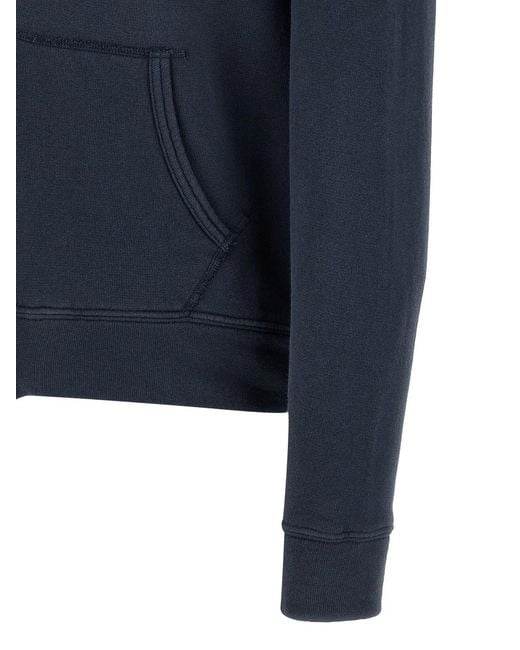 Polo Ralph Lauren Blue Loopback Cotton Hoodie for men