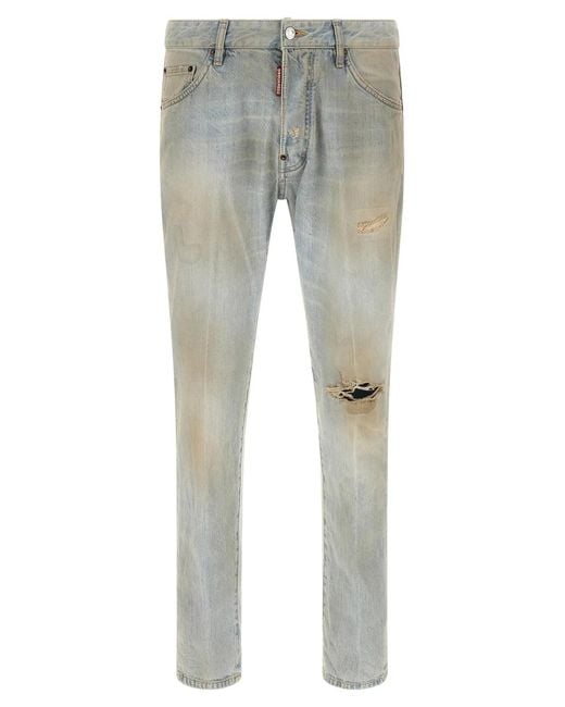 DSquared² Gray 'Teddy' Jeans for men