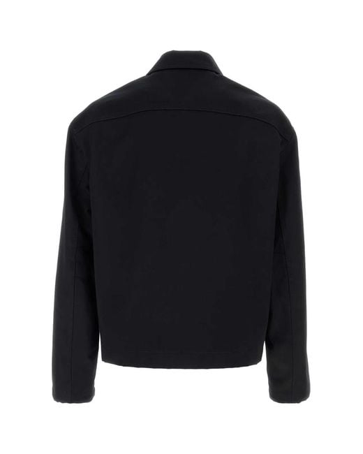 Gucci Black Cotton Gabardine Blouson for men