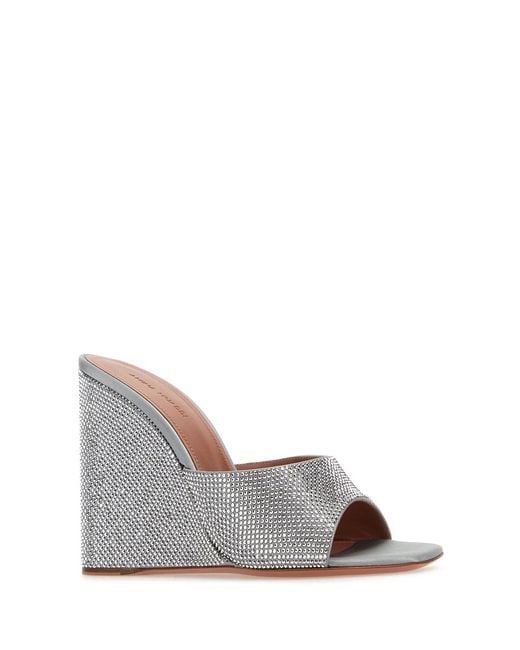 AMINA MUADDI Gray Scarpe Con Tacco