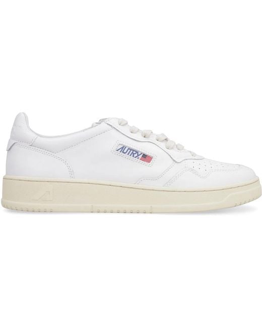Autry White Medalist Low for men